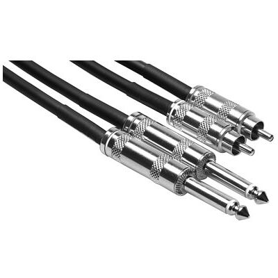 Hosa CPR-410AU, PRO DUAL CABLE 1/4" TS RCA AU 10FT Hosa CPR-410AU, PRO DUAL CABLE 1/4" TS RCA AU 10FT