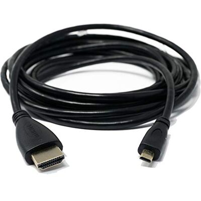 SYSTEM-S Cable HDMI Macho a Micro Macho, 3 m, Color Negro SYSTEM-S Cable HDMI Macho a Micro Macho, 3 m, Color Negro