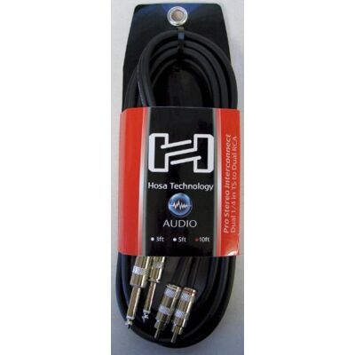 Hosa CPR-410, PRO DUAL CABLE 1/4" TS RCA 10FT Hosa CPR-410, PRO DUAL CABLE 1/4" TS RCA 10FT