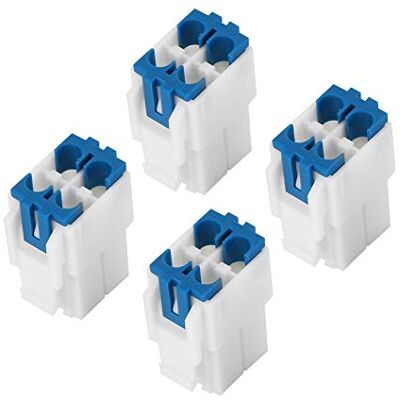 VBESTLIFE 5 Uds Conector de Cable de Alimentación de Radio de 4 Pines para Radio de Onda Corta, para ICOM IC-7000, IC-7600, para YAESU FT-450, para Kenwood TS-480, Etc. VBESTLIFE 5 Uds Conector de Cable de Alimentación de Radio de 4 Pines para Radio de Onda Corta, para ICOM IC-7000, IC-7600, para YAESU FT-450, para Kenwood TS-480, Etc.