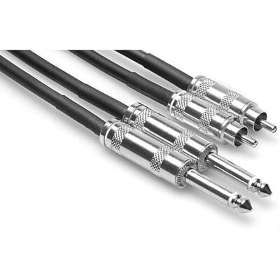 Hosa CPR-420, PRO DUAL CABLE 1/4" TS RCA 20FT Hosa CPR-420, PRO DUAL CABLE 1/4" TS RCA 20FT