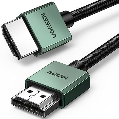 UGREEN Cable HDMI 2.1 Certificado 10K 8K 60Hz 48Gbps Alta Velocidad (5M) 4K 120Hz Dynamic HDR HDCP eARC Dolby Atmos Aluminio Compatible con Mac mini M4 Pro Monitor HDTV PS5 PS4 Xbox PC Proyector UGREEN Cable HDMI 2.1 Certificado 10K 8K 60Hz 48Gbps Alta Velocidad (5M) 4K 120Hz Dynamic HDR HDCP eARC Dolby Atmos Aluminio Compatible con Mac mini M4 Pro Monitor HDTV PS5 PS4 Xbox PC Proyector