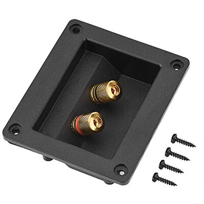 VBESTLIFE Conexión de Altavoz, conexión de Cobre Caja de conexión de Altavoz Reemplazo de la Placa de Altavoz Original con 2 Orificios de Montaje para Altavoces de Alta fidelidad DIY VBESTLIFE Conexión de Altavoz, conexión de Cobre Caja de conexión de Altavoz Reemplazo de la Placa de Altavoz Original con 2 Orificios de Montaje para Altavoces de Alta fidelidad DIY
