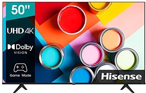 Hisense 50A6BG (50 Pulgadas) 2022 Series - Smart TV 4K UHD con Dolby Vision HDR, DTS Virtual X, Freeview Play, Alexa Built-in, Bluetooth (Nuevo 2022)