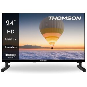 Thomson 24 Pulgadas (60cm) HD LED Smart TV, Wi-Fi, Control por Voz, HDR10, Dolby Audio, Triple Sintonizador (Cable/Satélite/Antena), HDMI, USB, 1.5GB RAM, 8GB Flash – 24HT2S15 Thomson 24 Pulgadas (60cm) HD LED Smart TV, Wi-Fi, Control por Voz, HDR10, Dolby Audio, Triple Sintonizador (Cable/Satélite/Antena), HDMI, USB, 1.5GB RAM, 8GB Flash – 24HT2S15