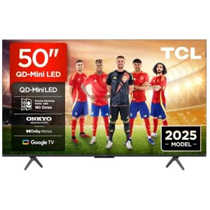TCL 50Q6C Televisor 50 Pulgadas QD-Mini LED 4K Smart TV, 1000 nits, 144Hz Motion Clarity Pro, Onkyo 2.1, Game Master, FreeSync, Google TV, Dolby Vision IQ y Atmos TCL 50Q6C Televisor 50 Pulgadas QD-Mini LED 4K Smart TV, 1000 nits, 144Hz Motion Clarity Pro, Onkyo 2.1, Game Master, FreeSync, Google TV, Dolby Vision IQ y Atmos