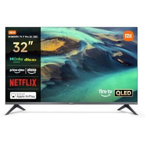 Xiaomi TV F Pro 32, 32 Pulgadas (81 cm), QLED, Smart TV, Fire OS7, Control por Voz Alexa, Dolby Audio™, DTS Virtual:X, DTS-HD, Compatible con Apple AirPlay Xiaomi TV F Pro 32, 32 Pulgadas (81 cm), QLED, Smart TV, Fire OS7, Control por Voz Alexa, Dolby Audio™, DTS Virtual:X, DTS-HD, Compatible con Apple AirPlay