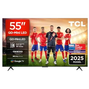 TCL 55Q6C Televisor 55 Pulgadas QD-Mini LED 4K Smart TV, 1000 nits, 144Hz Motion Clarity Pro, Onkyo 2.1, Game Master, FreeSync, Google TV, Dolby Vision IQ y Atmos TCL 55Q6C Televisor 55 Pulgadas QD-Mini LED 4K Smart TV, 1000 nits, 144Hz Motion Clarity Pro, Onkyo 2.1, Game Master, FreeSync, Google TV, Dolby Vision IQ y Atmos