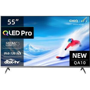 CHiQ 55QA10 Smart TV 55 Pulgadas (140 cm) 4K Ultra HD QLED,TV Inteligente,HDR10, VRR y ALLM,Diseño Ultra Delgado Sin Marco Metálico,Audio Dolby,Triple Sintonizador (DVB-C/T/T2/S/S2),Wi-Fi CHiQ 55QA10 Smart TV 55 Pulgadas (140 cm) 4K Ultra HD QLED,TV Inteligente,HDR10, VRR y ALLM,Diseño Ultra Delgado Sin Marco Metálico,Audio Dolby,Triple Sintonizador (DVB-C/T/T2/S/S2),Wi-Fi