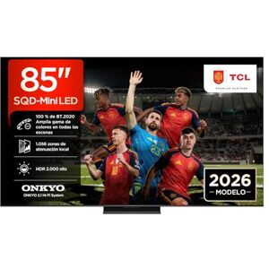 TCL 85Q7D Pro Televisor 85 Pulgadas SQD-Mini LED 4K Smart TV, HDR 2000 nits, 144Hz Motion Clarity Pro, Onkyo 2.1, Dolby Vision IQ & Atmos, Game Master, Google TV, Exclusivo Online TCL 85Q7D Pro Televisor 85 Pulgadas SQD-Mini LED 4K Smart TV, HDR 2000 nits, 144Hz Motion Clarity Pro, Onkyo 2.1, Dolby Vision IQ & Atmos, Game Master, Google TV, Exclusivo Online