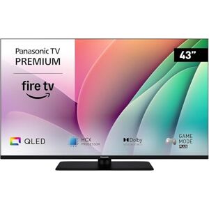 Panasonic Premium TV-43W80AEZC, Serie W80 43 Pulgadas 4K Ultra HD QLED Smart TV, Fire TV, Dolby Vision y Atmos, Modo De Juego Extremo, Control por Voz de Alexa, Airplay, Negro Panasonic Premium TV-43W80AEZC, Serie W80 43 Pulgadas 4K Ultra HD QLED Smart TV, Fire TV, Dolby Vision y Atmos, Modo De Juego Extremo, Control por Voz de Alexa, Airplay, Negro