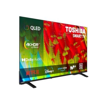 Toshiba 43QV1563DG Televisor 43 Pulgadas QLED, 4K UHD, Smart TV, sin Marcos, HDR10, Dolby Audio, Compatible con Alexa, Gama 2026 Toshiba 43QV1563DG Televisor 43 Pulgadas QLED, 4K UHD, Smart TV, sin Marcos, HDR10, Dolby Audio, Compatible con Alexa, Gama 2026