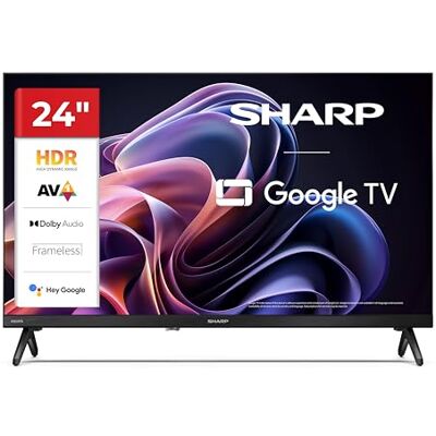 Sharp TV de 24", LED HD Ready, Google TV, Modelo 24HF2365E HDR10 y HLG, Bluetooth, tres entradas HDMI, dos USB, HDMI ARC/CEC y sintonizador DVB-T/T2/C/S/S2. Sharp TV de 24", LED HD Ready, Google TV, Modelo 24HF2365E HDR10 y HLG, Bluetooth, tres entradas HDMI, dos USB, HDMI ARC/CEC y sintonizador DVB-T/T2/C/S/S2.
