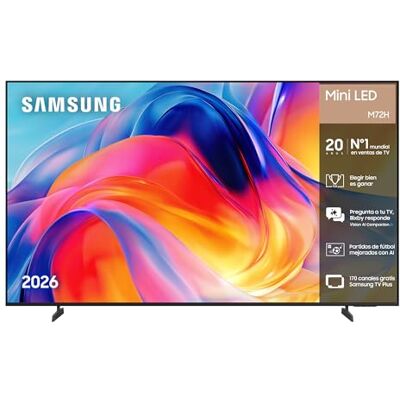Samsung TV 43 Pulgadas Mini LED M72H 4K Smart TV con Vision AI Companion, Modo AI Football TV Plus, Deportes, Cine y Gaming Samsung TV 43 Pulgadas Mini LED M72H 4K Smart TV con Vision AI Companion, Modo AI Football TV Plus, Deportes, Cine y Gaming