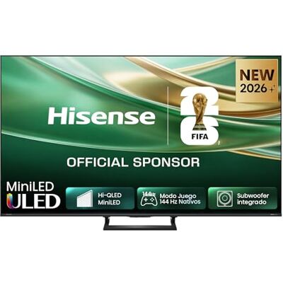Hisense 55E8S MiniLED Smart TV 55 Pulgadas, Hi-QLED MiniLED, Modo Juego 144 Hz Nativos, Subwoofer Integrado, Hi-View AI Engine, Total HDR Solution, Filmmaker Mode, Control por Manos Libres Hisense 55E8S MiniLED Smart TV 55 Pulgadas, Hi-QLED MiniLED, Modo Juego 144 Hz Nativos, Subwoofer Integrado, Hi-View AI Engine, Total HDR Solution, Filmmaker Mode, Control por Manos Libres