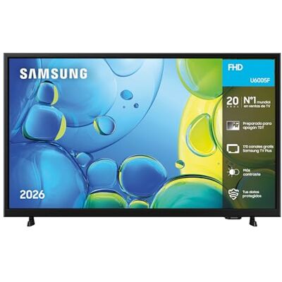 Samsung TV Full HD F6005 32" Smart TV, emite contenidos en UHD 4K Emite contenido UHD 4K, TV Plus, HDR, Knox Security, Películas y Series Samsung TV Full HD F6005 32" Smart TV, emite contenidos en UHD 4K Emite contenido UHD 4K, TV Plus, HDR, Knox Security, Películas y Series