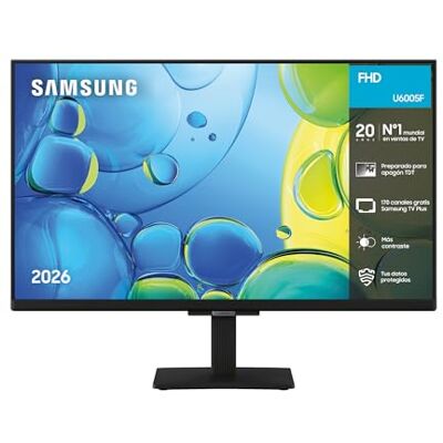 Samsung TV 27 Pulgadas Full HD F6005 Smart TV TV Plus, OTS Lite, HDR Knox Security, Capaz de emitir contenidos UHD 4K, 2026 Samsung TV 27 Pulgadas Full HD F6005 Smart TV TV Plus, OTS Lite, HDR Knox Security, Capaz de emitir contenidos UHD 4K, 2026