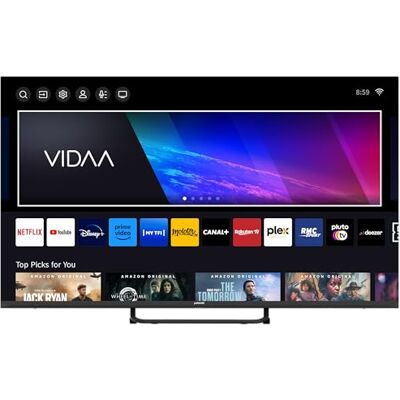MMBL Smart TV QLED 43 Pulgadas TVS43QLEDPR02SB, 4K UHD 3840x2160, WiFi, 3 HDMI, 2 USB, Sistema VIDAA, Negro MMBL Smart TV QLED 43 Pulgadas TVS43QLEDPR02SB, 4K UHD 3840x2160, WiFi, 3 HDMI, 2 USB, Sistema VIDAA, Negro