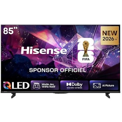 Hisense 85E7S Pro Hi-QLED Smart TV 85 Pulgadas, Modo Juego 144 Hz Nativos, Hi-QLED Color, Dolby Vison.Atmos, Imágenes IA, Smooth Motion IA, AMD FreeSync Premium Pro, HDR10+Gaming Hisense 85E7S Pro Hi-QLED Smart TV 85 Pulgadas, Modo Juego 144 Hz Nativos, Hi-QLED Color, Dolby Vison.Atmos, Imágenes IA, Smooth Motion IA, AMD FreeSync Premium Pro, HDR10+Gaming