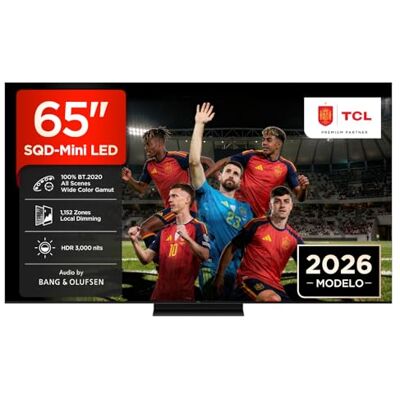 TCL 65C7L Televisor 65 Pulgadas SQD-Mini LED 4K Smart TV, 2600 nits HDR Premium, 144Hz Motion Clarity Pro, Game Master Pro, ZeroBorder, Google TV TCL 65C7L Televisor 65 Pulgadas SQD-Mini LED 4K Smart TV, 2600 nits HDR Premium, 144Hz Motion Clarity Pro, Game Master Pro, ZeroBorder, Google TV