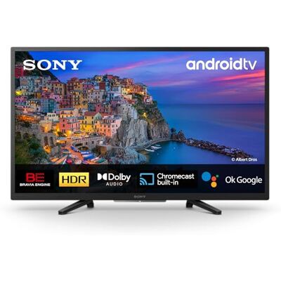 Sony BRAVIA KD32W804 Smart TV 32 Pulgadas HD Ready (Alto Rango Dinámico HDR, Android TV) Negro, Modelo 2022 Sony BRAVIA KD32W804 Smart TV 32 Pulgadas HD Ready (Alto Rango Dinámico HDR, Android TV) Negro, Modelo 2022