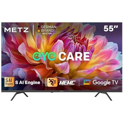 Metz 55MUF7000Z 55" Smart TV, 4K UHD Google TV, MEMC, Dolby Vision, Dolby Atmos, Google Cast, Cuidado Ocular, Compatible con el Asistente de Google(2025) Metz 55MUF7000Z 55" Smart TV, 4K UHD Google TV, MEMC, Dolby Vision, Dolby Atmos, Google Cast, Cuidado Ocular, Compatible con el Asistente de Google(2025)