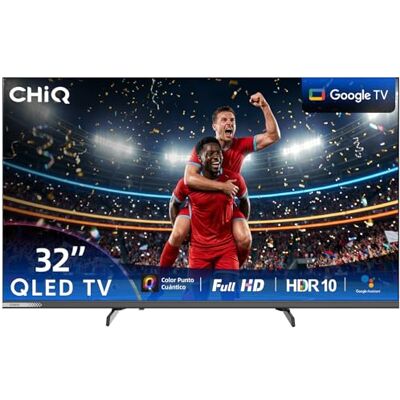 CHiQ L32QST 32 Pulgadas QLED Smart TV, Google TV, Dolby Audio,HDR10 & HLG CHiQ L32QST 32 Pulgadas QLED Smart TV, Google TV, Dolby Audio,HDR10 & HLG