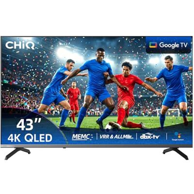 CHiQ Smart TV 43 Pulgadas 4K UHD QLED Google TV (U43QST) CHiQ Smart TV 43 Pulgadas 4K UHD QLED Google TV (U43QST)