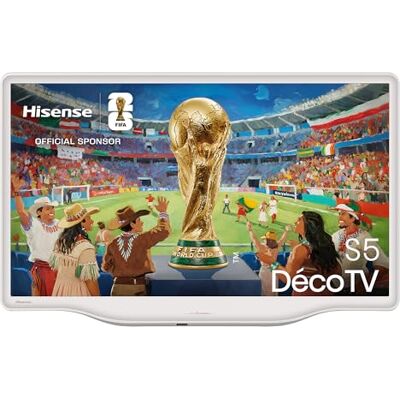 Hisense 43S5Q Hi-QLED Smart TV 43 Pulgadas Lifestyle TV, Diseño Artístico Resolución 4K, Quantum Dot Color, Dolby Vision.Atmos, Diseño Versátil, Modo Arte, Peana moderna, Modo Filmmaker Hisense 43S5Q Hi-QLED Smart TV 43 Pulgadas Lifestyle TV, Diseño Artístico Resolución 4K, Quantum Dot Color, Dolby Vision.Atmos, Diseño Versátil, Modo Arte, Peana moderna, Modo Filmmaker