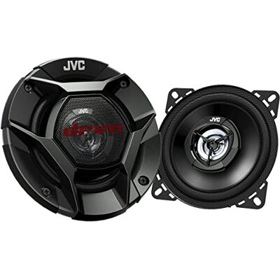 JVC CS-DR420 Altavoces Coaxiales de 2 vías de 100mm Altavoces para el Coche con Sonido Potente de Calidad. Potencia de Pico 220W. Cono de Woofer de Mica de Carbono y Tweeter Balanceado de PEI JVC CS-DR420 Altavoces Coaxiales de 2 vías de 100mm Altavoces para el Coche con Sonido Potente de Calidad. Potencia de Pico 220W. Cono de Woofer de Mica de Carbono y Tweeter Balanceado de PEI