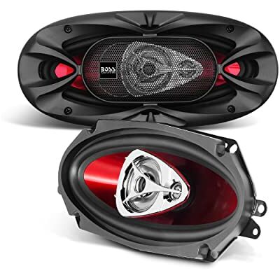 Boss Altavoces coaxiales para Coche de 400W, Rojo Boss Altavoces coaxiales para Coche de 400W, Rojo