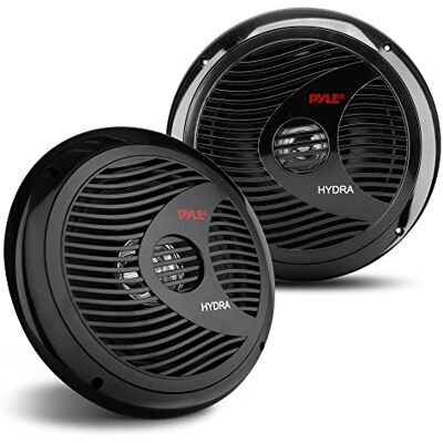 Pyle Altavoces para vehículos Marinos de 8 Pulgadas, Sistema de Altavoces Dobles de 180 W y 4 ohmios Impermeables para automóvil, Cono de Polipropileno con Borde de Goma, imán de 20 onzas, Bobina de Pyle Altavoces para vehículos Marinos de 8 Pulgadas, Sistema de Altavoces Dobles de 180 W y 4 ohmios Impermeables para automóvil, Cono de Polipropileno con Borde de Goma, imán de 20 onzas, Bobina de