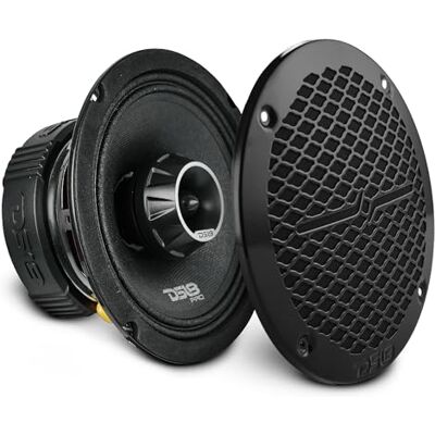 DS 18 6 Altavoces de Rango Medio de Audio Profesional de 2 vías de 6.5 Pulgadas con Tweeter de Bala Integrado, 4 ohmios, 450 W máximo 225 W RMS, Resistente al Agua, Parrilla de Malla de Metal DS 18 6 Altavoces de Rango Medio de Audio Profesional de 2 vías de 6.5 Pulgadas con Tweeter de Bala Integrado, 4 ohmios, 450 W máximo 225 W RMS, Resistente al Agua, Parrilla de Malla de Metal