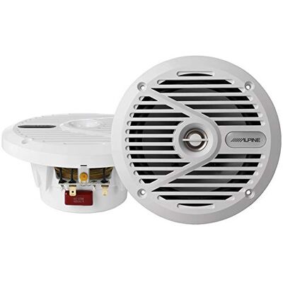 Alpine Sps-m601w Altavoces coaxiales marinos tipo s de 2 vías, 110 W, 6a1/2 pulgadas, color blanco Alpine Sps-m601w Altavoces coaxiales marinos tipo s de 2 vías, 110 W, 6a1/2 pulgadas, color blanco