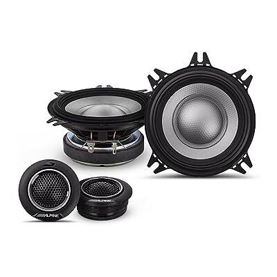 Alpine S2-S40C Kit de altavoces de 2 vías de 10cm (4") Alpine S2-S40C Kit de altavoces de 2 vías de 10cm (4")