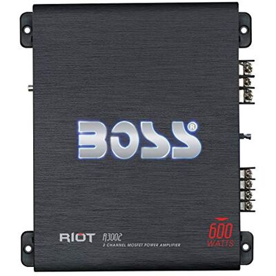 Boss R3002 2.0 Coche Alámbrico Negro Amplificador de Audio (2.0 Canales, 600 W, A/B, 0,01%, 102 dB, 125 W) Boss R3002 2.0 Coche Alámbrico Negro Amplificador de Audio (2.0 Canales, 600 W, A/B, 0,01%, 102 dB, 125 W)