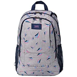 TOTTO -Mochila para ESO y Bachillerato Estampado Wish Gray Goctal TOTTO -Mochila para ESO y Bachillerato Estampado Wish Gray Goctal