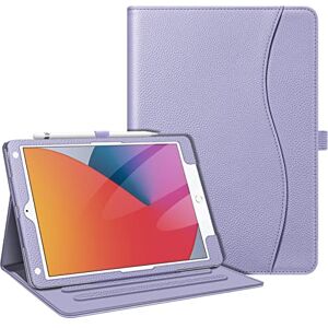FINTIE Funda para iPad de 9ª/8ª/7ª generación (2021/2020/2019) de 10.2 Pulgadas (protección de Esquinas), Funda con Soporte de visión multiángulo con Bolsillo y Soporte para lápices, Encendido FINTIE Funda para iPad de 9ª/8ª/7ª generación (2021/2020/2019) de 10.2 Pulgadas (protección de Esquinas), Funda con Soporte de visión multiángulo con Bolsillo y Soporte para lápices, Encendido