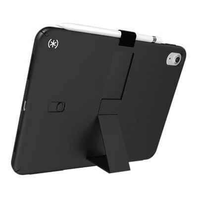 Speck Funda y Soporte para Tablet iPad de 10.9 Pulgadas, Resistente a los arañazos, protección contra caídas y Soporte de liberación rápida, para iPad de 10ª generación 2022, StandyShell Negro/Blanco Speck Funda y Soporte para Tablet iPad de 10.9 Pulgadas, Resistente a los arañazos, protección contra caídas y Soporte de liberación rápida, para iPad de 10ª generación 2022, StandyShell Negro/Blanco