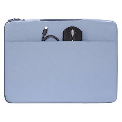 HP Funda Protectora para Portátil 13-14 Pulgadas, Acolchada Antigolpes, Resistente al Agua 600D, con Asa Retráctil y Bolsillo para Accesorios, Compatible con Laptop hasta 14", Color Azul Claro HP Funda Protectora para Portátil 13-14 Pulgadas, Acolchada Antigolpes, Resistente al Agua 600D, con Asa Retráctil y Bolsillo para Accesorios, Compatible con Laptop hasta 14", Color Azul Claro