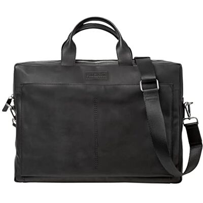Maletín de cuero Pride and Soul - 37 cm portátil - Negro Maletín de cuero Pride and Soul - 37 cm portátil - Negro