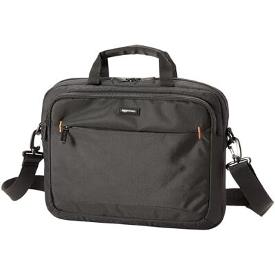 Amazon Basics Maletín Compacto para portátil con Correa para el Hombro y Bolsillos para Accesorios (14 Pulgadas, 35,6 cm), Negro, 1 Unidad Amazon Basics Maletín Compacto para portátil con Correa para el Hombro y Bolsillos para Accesorios (14 Pulgadas, 35,6 cm), Negro, 1 Unidad