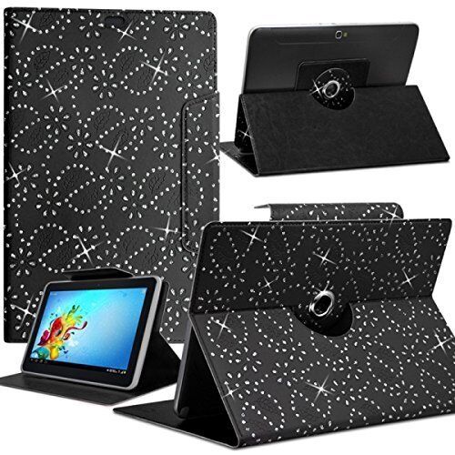Karylax - Funda de protección para tablet Samsung Galaxy Tab A6 de 7 pulgadas, diseño de diamante, color negro