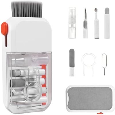 Carehabi Kit Limpieza iPhone, Kit Limpieza Móvil 14 en 1 Profesional, Limpiador de Teclado Mecánico y Ordenador, Paño de Microfibra y Spray Limpiador de Pantallas para AirPods PC TV Cámara Carehabi Kit Limpieza iPhone, Kit Limpieza Móvil 14 en 1 Profesional, Limpiador de Teclado Mecánico y Ordenador, Paño de Microfibra y Spray Limpiador de Pantallas para AirPods PC TV Cámara