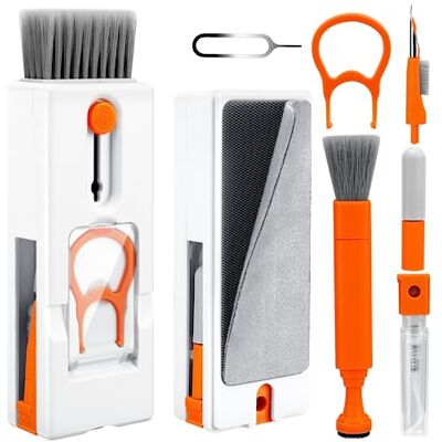 Miiepls Kit Limpieza Teclado, 11 en 1 Kit Limpieza PC Multifuncional Cepillo Limpiador de Teclado Multifunción, Herramienta de Limpieza, Extractor de Polvo para Laptop, Teléfonos, Auriculares Miiepls Kit Limpieza Teclado, 11 en 1 Kit Limpieza PC Multifuncional Cepillo Limpiador de Teclado Multifunción, Herramienta de Limpieza, Extractor de Polvo para Laptop, Teléfonos, Auriculares
