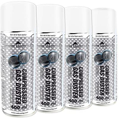 AABCOOLING Home&Office Compressed Gas Duster 4X 400ml K2, Electrónica, Botella de Aire Comprimido, Fotografía y videocámaras, Limpiar PC, Limpiar Teclado, Packs de Limpieza, Limpieza AABCOOLING Home&Office Compressed Gas Duster 4X 400ml K2, Electrónica, Botella de Aire Comprimido, Fotografía y videocámaras, Limpiar PC, Limpiar Teclado, Packs de Limpieza, Limpieza