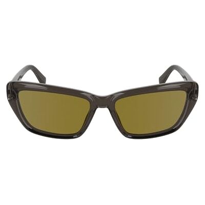 Calvin Women's Sunglasses Brown with Solid Ocher Lens Calvin Women's Sunglasses Brown with Solid Ocher Lens