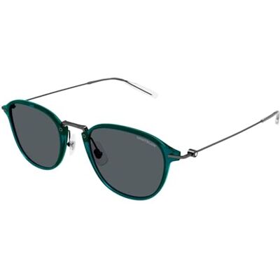 MONTBLANC Sunglasses MB0155S Green-Ruthenium-Grey 51 Mens MONTBLANC Sunglasses MB0155S Green-Ruthenium-Grey 51 Mens
