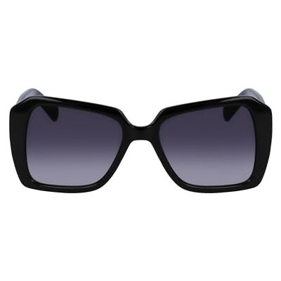 KARL LAGERFELD Women's Sunglasses Black with Gradient Grey Lens KARL LAGERFELD Women's Sunglasses Black with Gradient Grey Lens