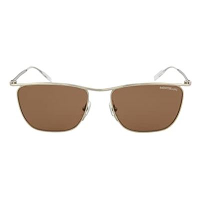 MONTBLANC Sunglasses MB0167S Silver-Silver-Brown 55 Mens MONTBLANC Sunglasses MB0167S Silver-Silver-Brown 55 Mens